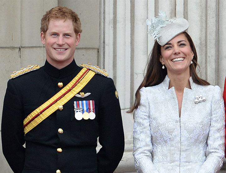 Prince Harry and Kate Middleton at the 2014 Trooping the Colour
