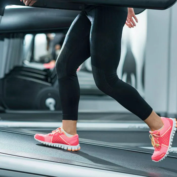 woman on treadmill