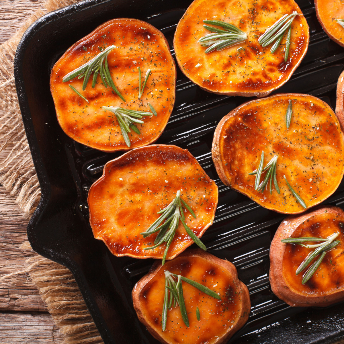 Roasted Sweet Potato Bites with a Light Drizzle of Honey