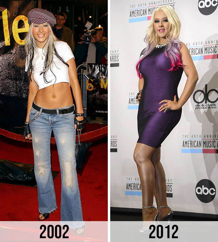 Christina Aguilera 2002 to 2012