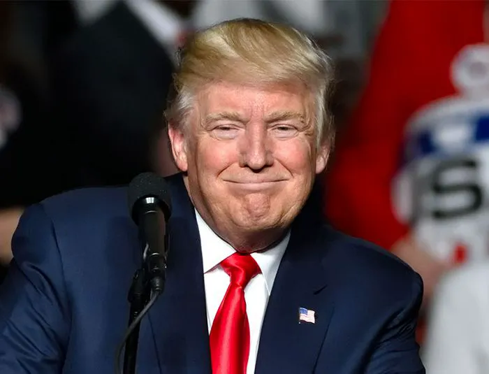 Donald Trump at a rally in 2016.