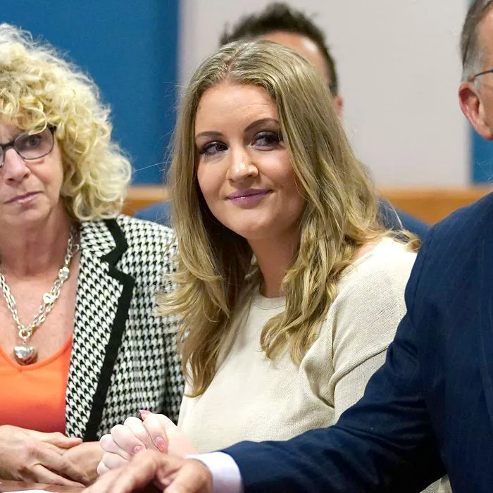 Jenna Ellis arriving at Fulton County Courthouse, October 2023.