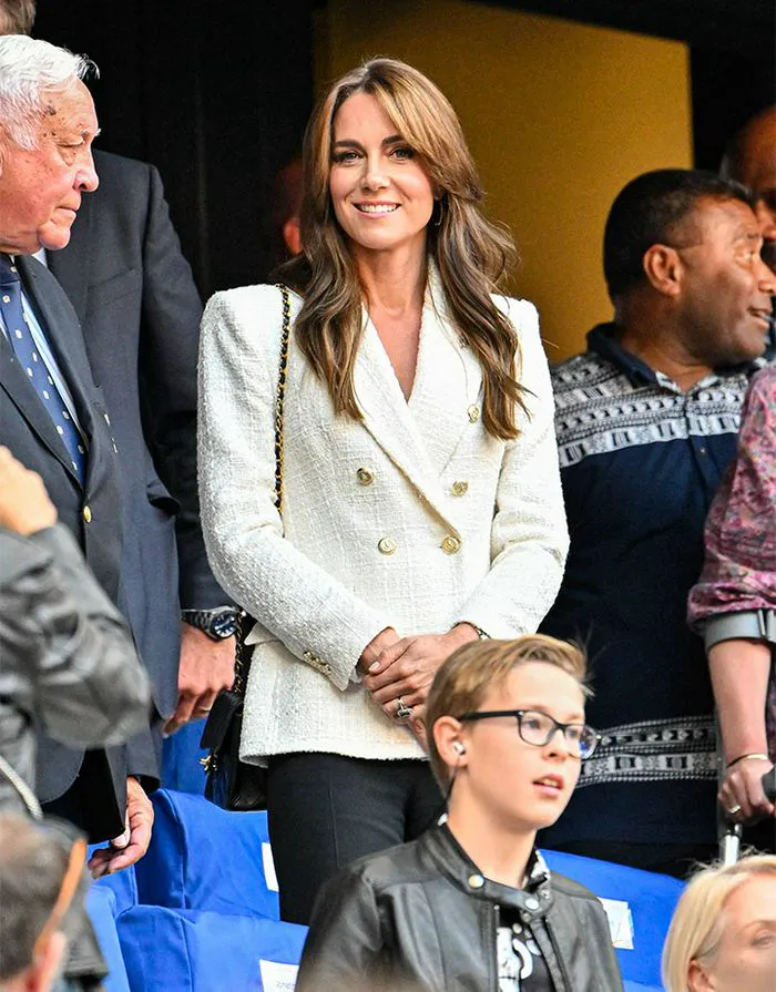 Kate Middleton white Zara blazer Rugby World Cup October 2023