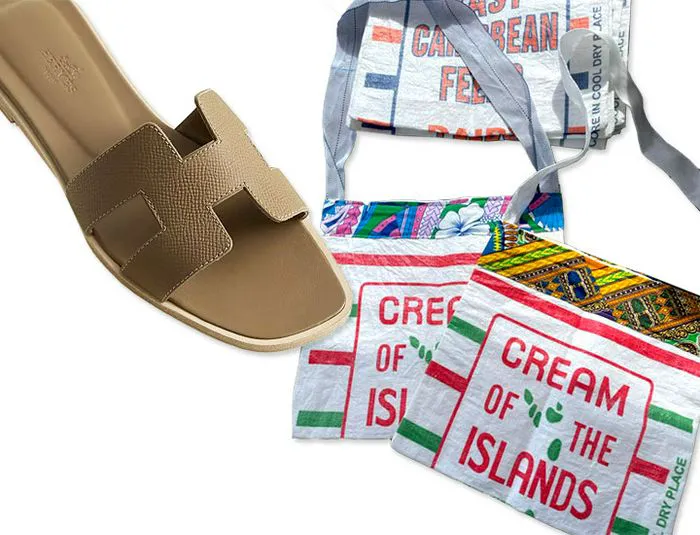 Meghan Markle Caribbean outfit details Hermes Orans SevenFireArts bag