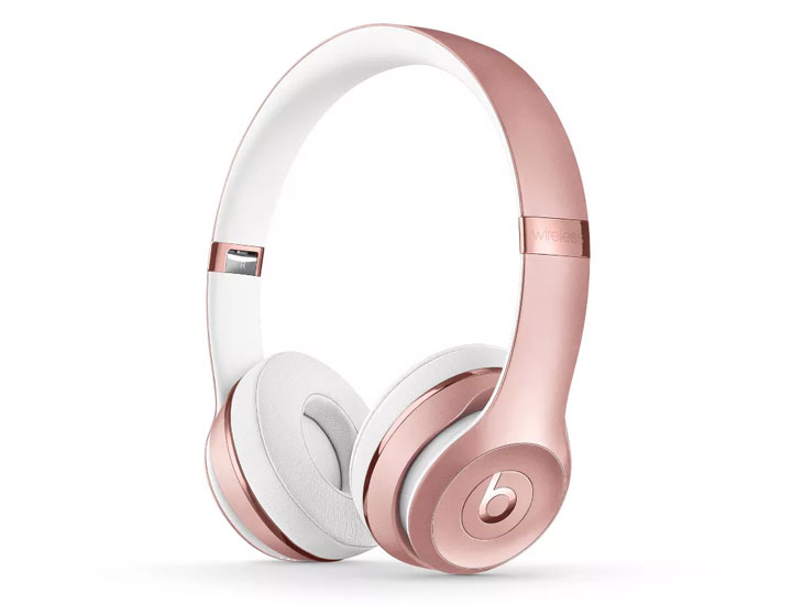 Target Beats Solo 3 Bluetooth Wireless On Ear Headphoness rose gold