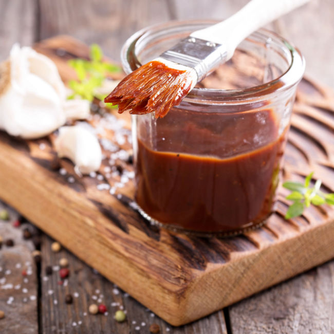 jar of barbecue sauce