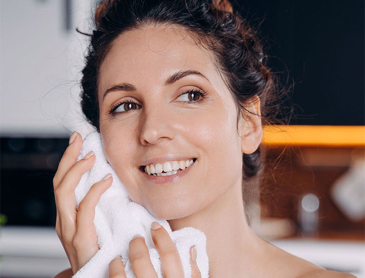 woman-drying-face