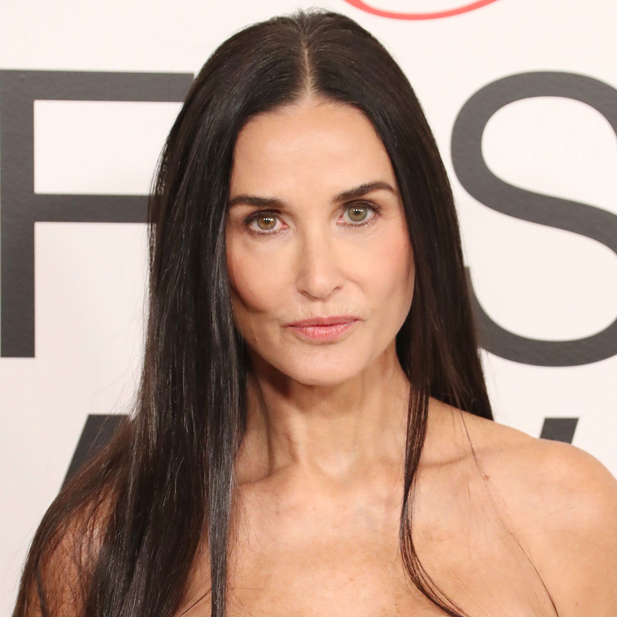 Demi Moore Sparkles In Strapless, Curve-Hugging Sequined Dress—She