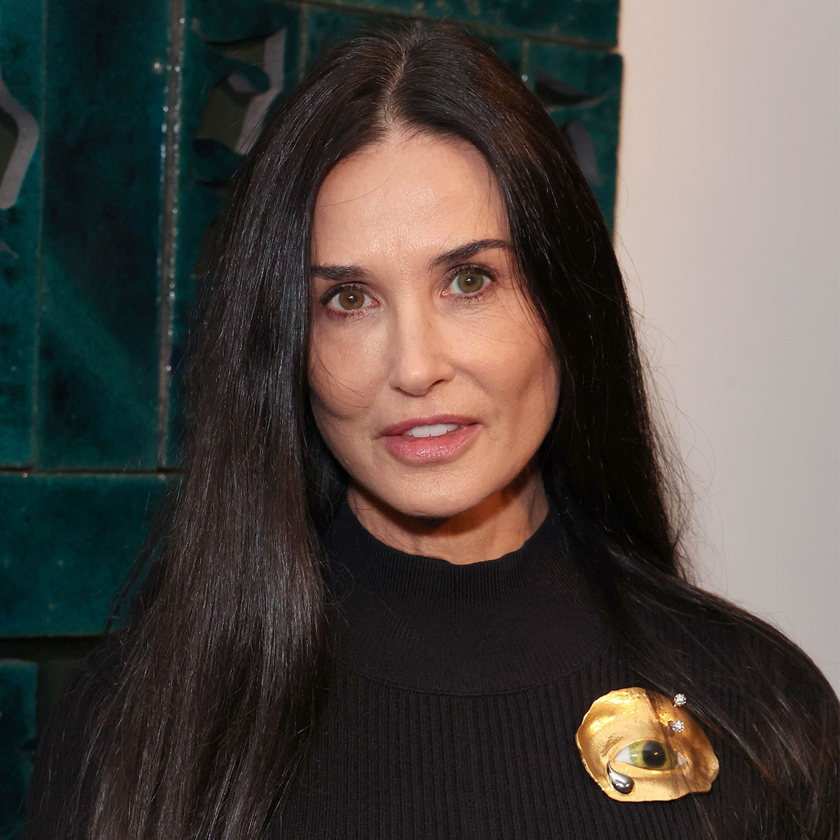 Demi Moore, 60, Turns Heads In A Chic Black Dress & Pumps For The Art ...