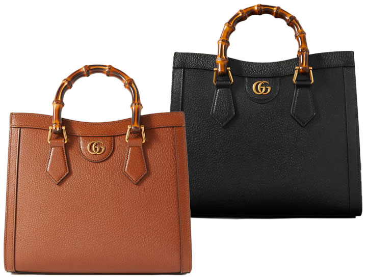 Gucci Diana tote bag black and brown
