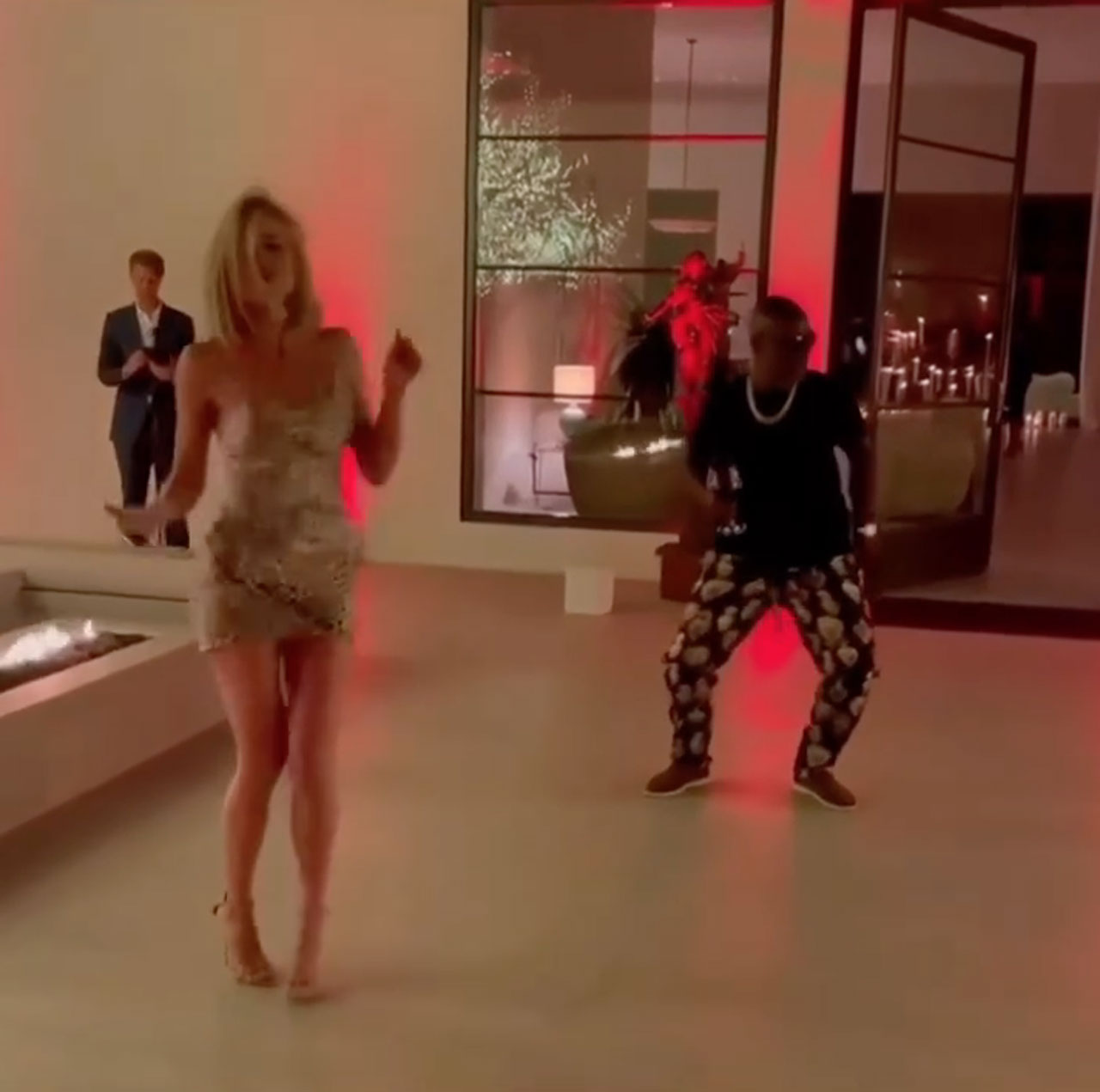 Khloe Kardashian dancing with Corey Gamble