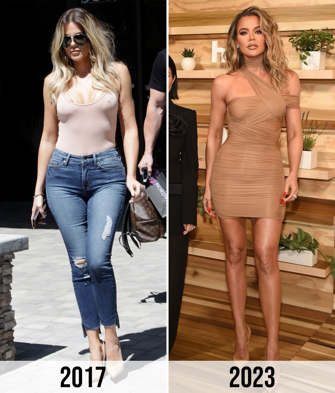 Khloe Kardashian weight loss transformation 2017 2023