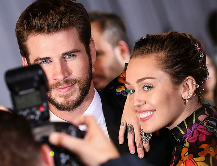 Liam Hemsworth Miley Cyrus together