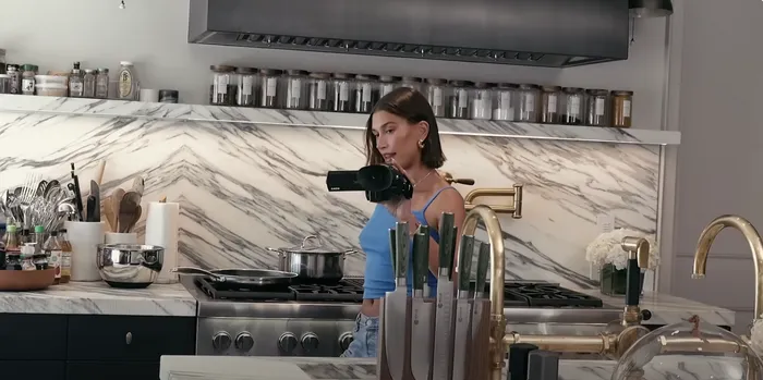 hailey bieber kitchen tour
