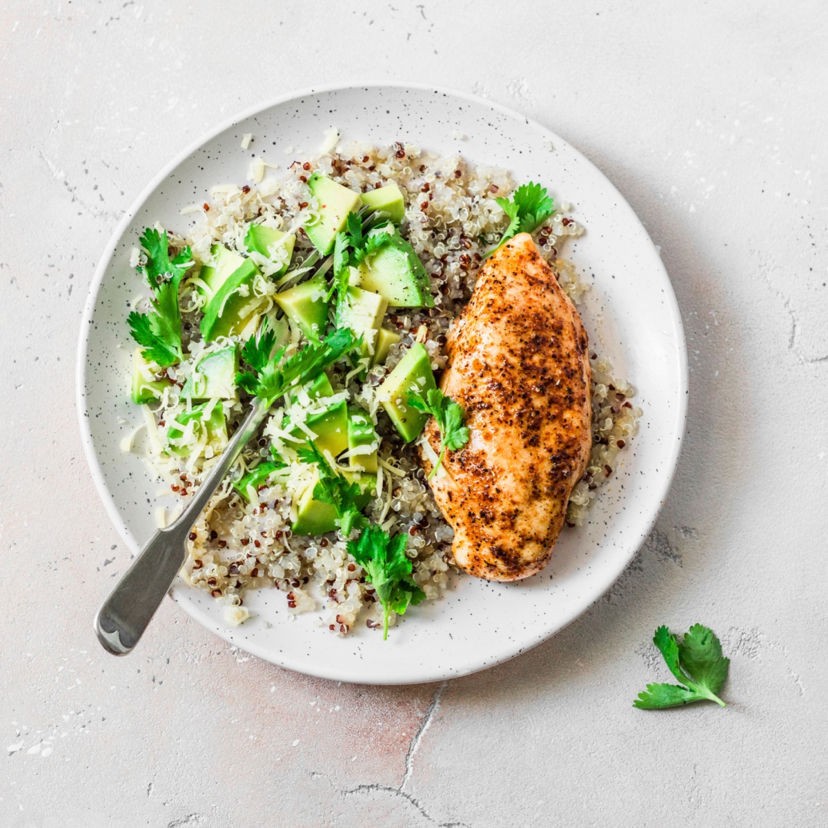 baked chicken with quinoa