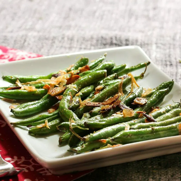 roasted green beans