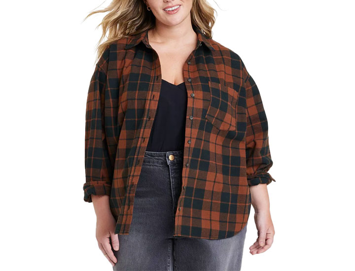 target oversized flannel