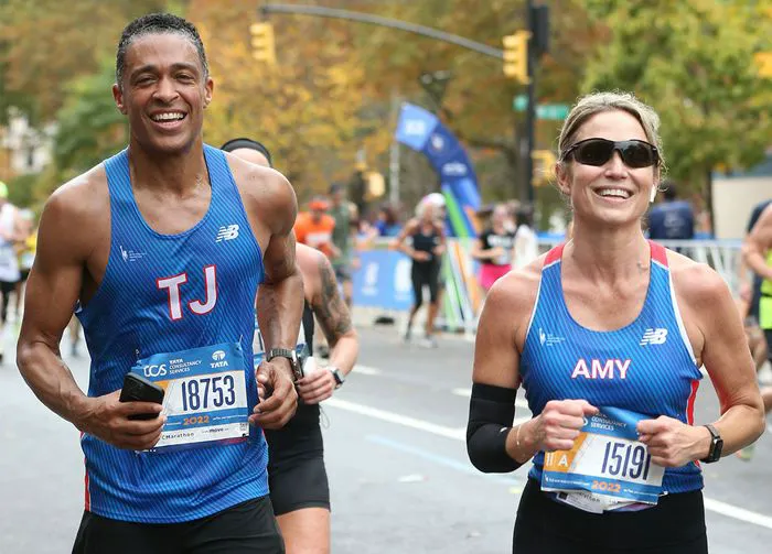 Amy Robach T.J. Holmes New York City marathon
