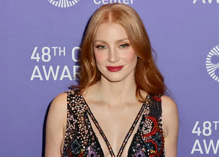 Jessica Chastain at the 48th Chaplin Award honoring Viola Davis.