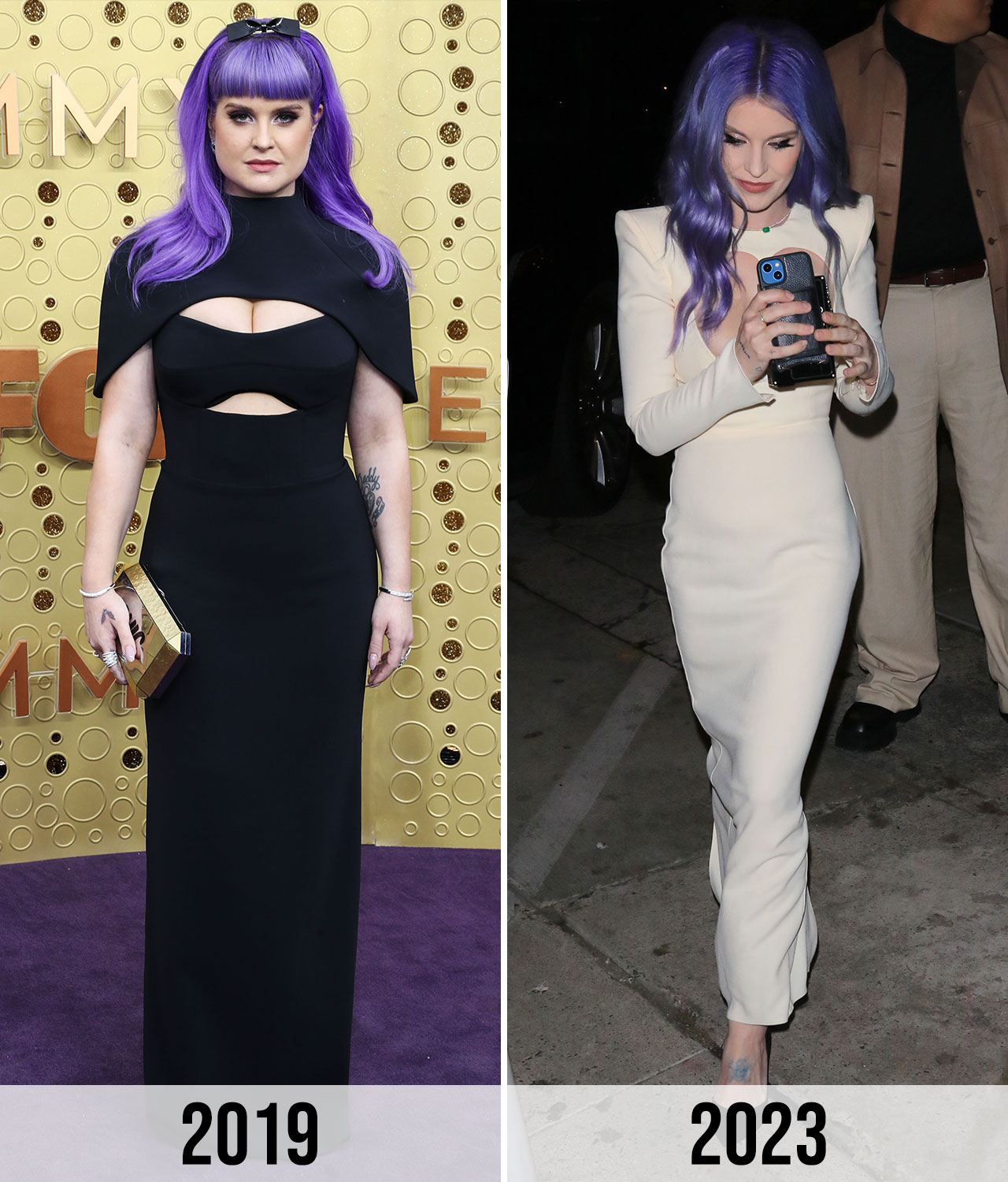 Kelly Osbourne weight loss transformation 2019 to 2023
