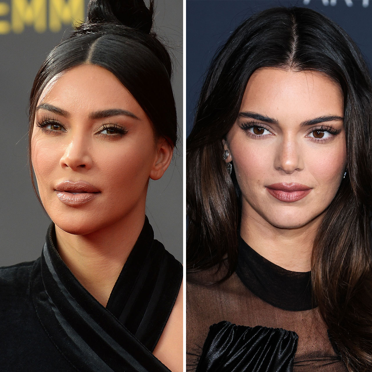 Kendall Jenner And Kim Kardashian Step Out In Matching Black Bodycon Dresses  For Justin Timberlake Concert - SHEfinds