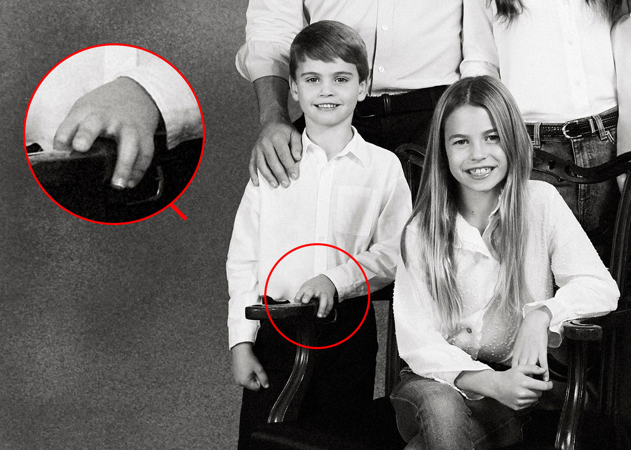 Prince and Princess of Wales 2023 Christmas card Photoshop fails Prince Louis missing finger