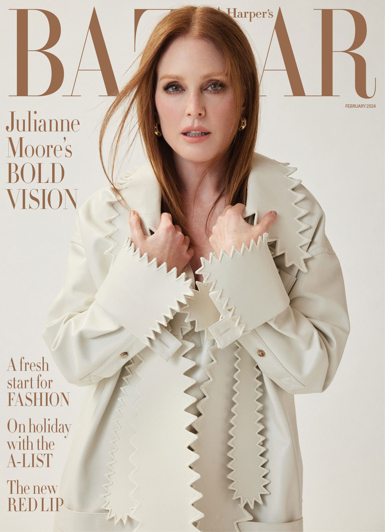 Julianne Moore Harper's Bazaar UK February 2024 cover
