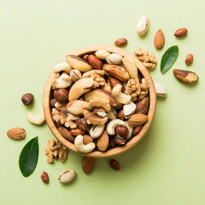 mixed nuts in bowl