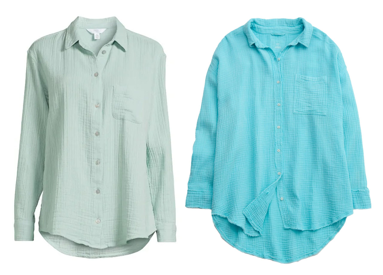 Walmart's $17 Aerie Long Sleeve Linen Shirt Dupes Are Going Viral On Social  Media: 'Going Back For All Colors!' - SHEfinds