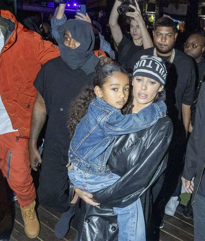 Bianca Censori and Kanye West with his children Vulture launch