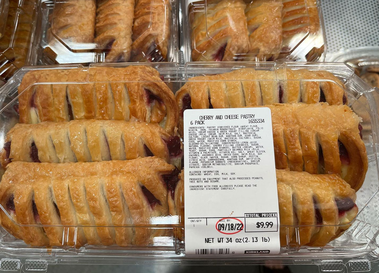 costco cheese and cherry pastry