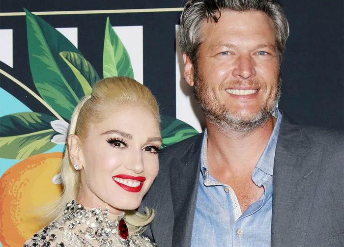 Gwen Stefani and Blake Shelton at Las Vegas residency grand opening.