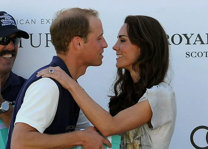 Prince William Kate Middleton kiss after Foundation Polo Challenge 2011