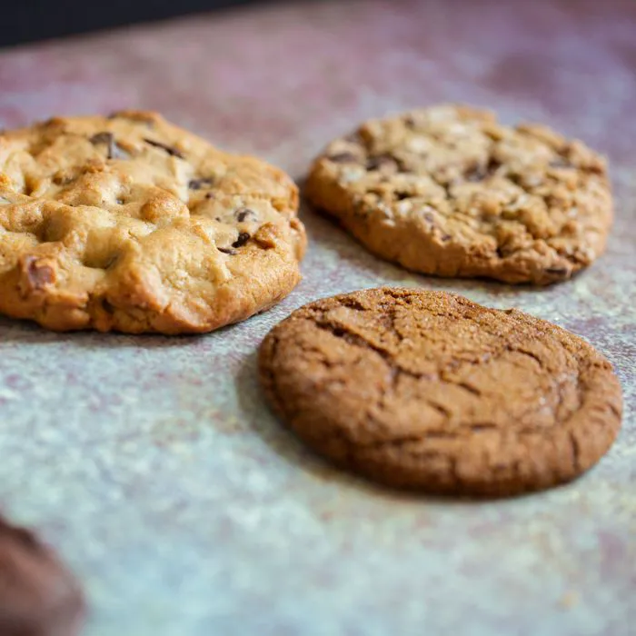 cookies on a tray