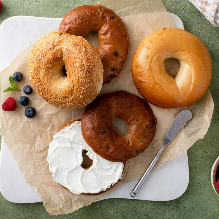 bagels and cream cheese
