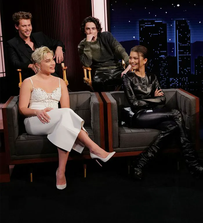 Jimmy Kimmel Live Zendaya Timothée Chalamet, Austin Butler, Florence Pugh