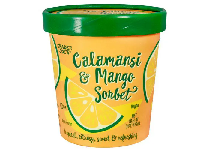 calamansi & mango sorbet