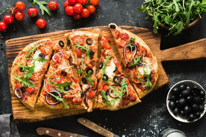 veggie flatbread pizza