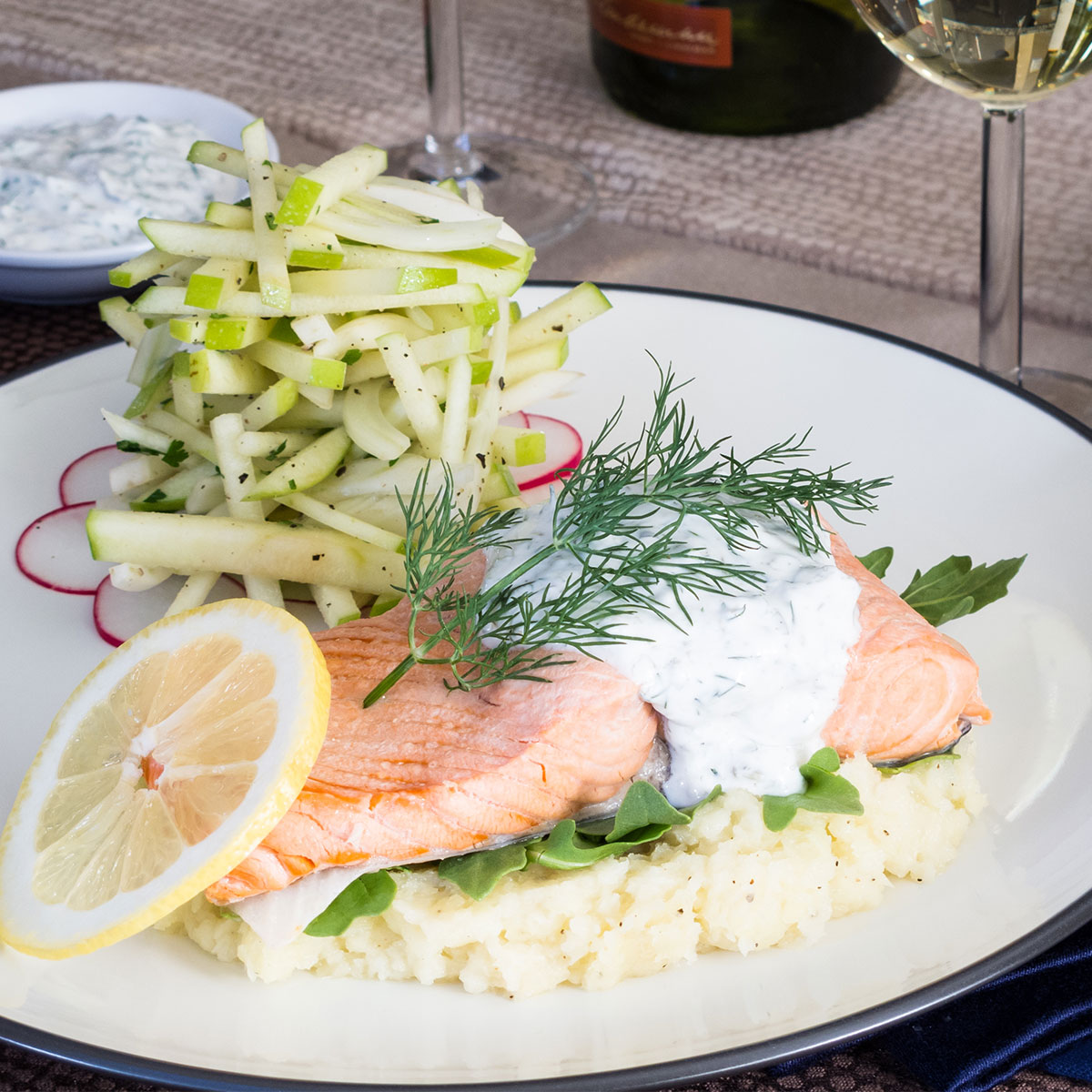 plate of salmon