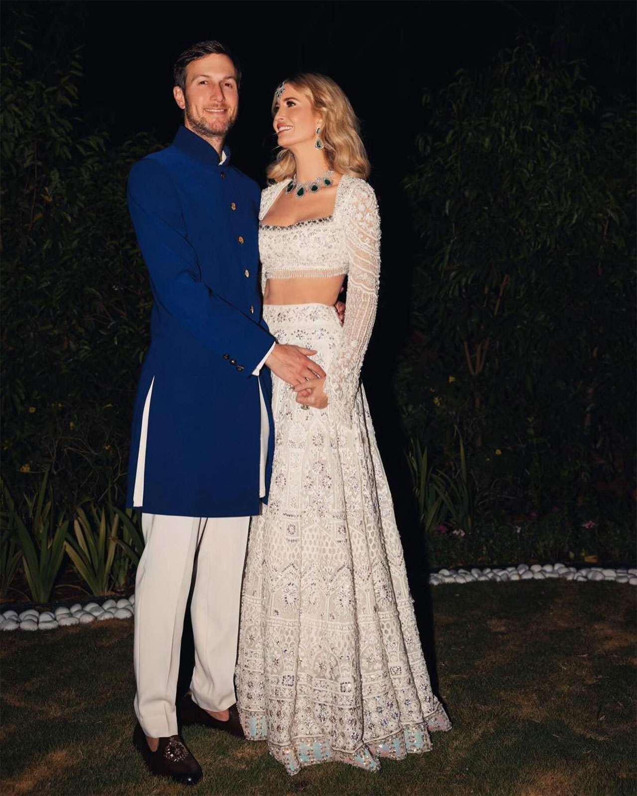 ivanka trump and jared kushner in india for pre-wedding celebration