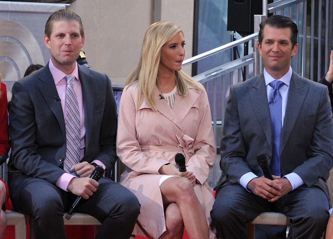 Ivanka Trump with brothers Eric and Donald Jr on Today Show