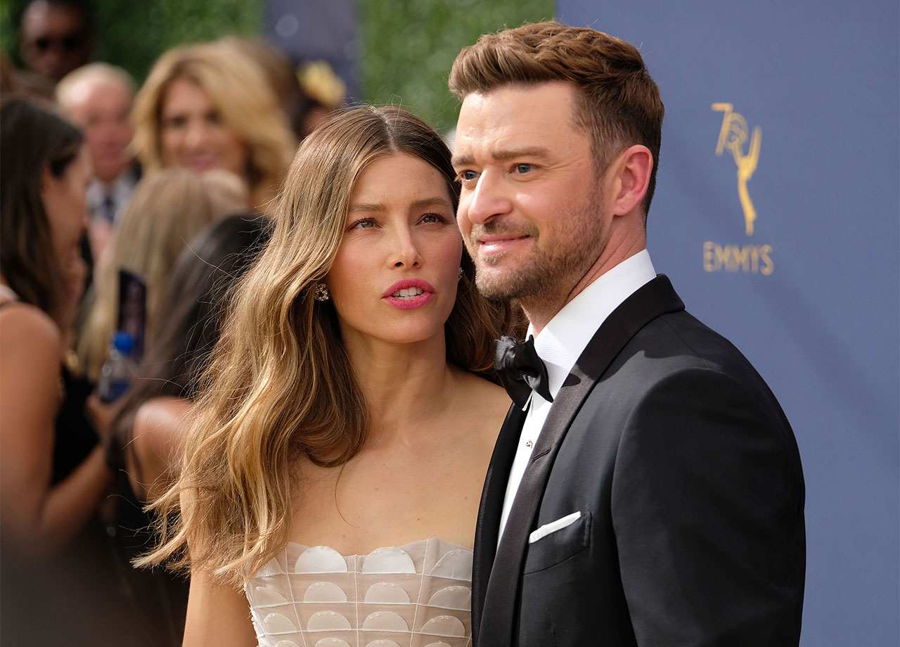 Jessica Biel Justin Timberlake Emmys 2018