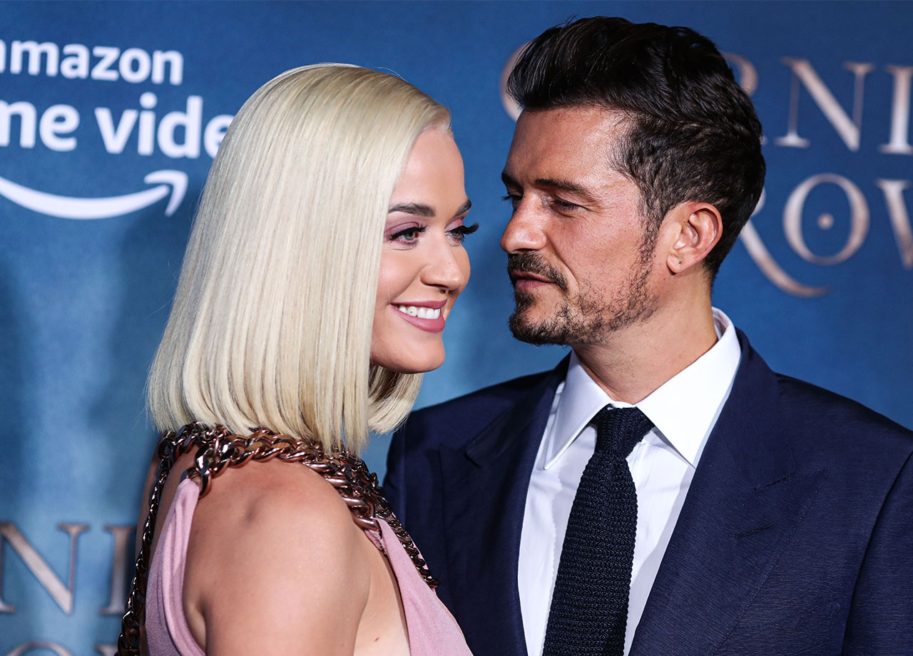 katy perry and orlando bloom looking lovey