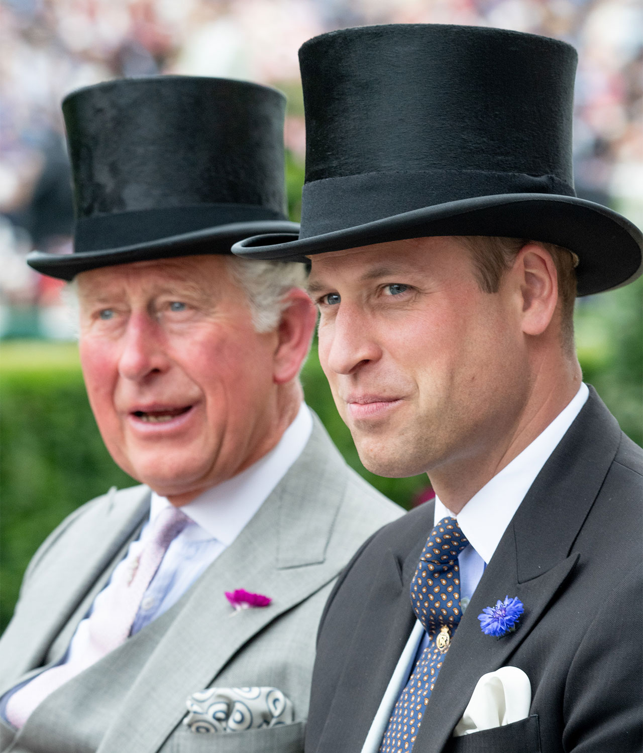 Prince William King Charles wearing hats