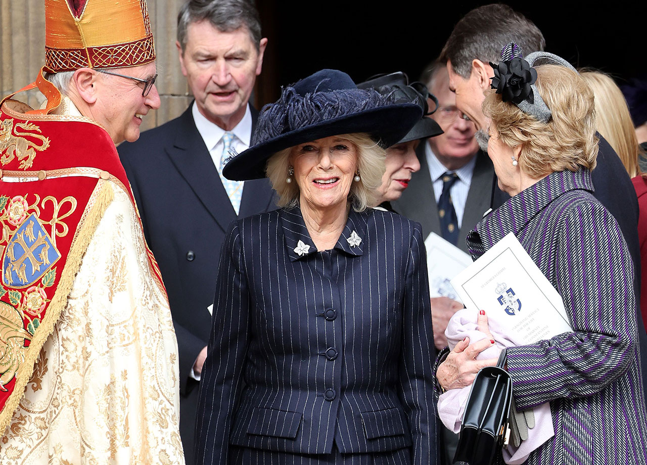 Queen Camilla King Constantine memorial Windsor Castle