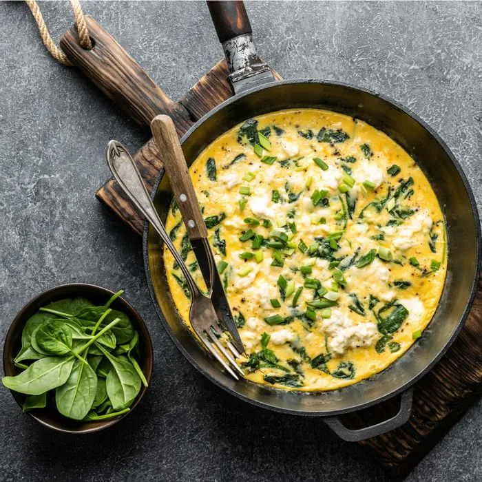 eggs with spinach