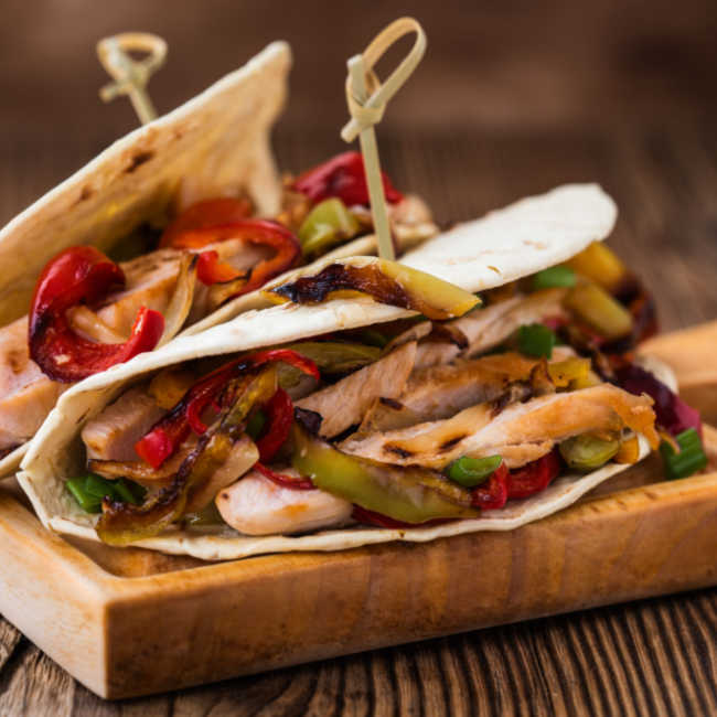 chicken fajitas