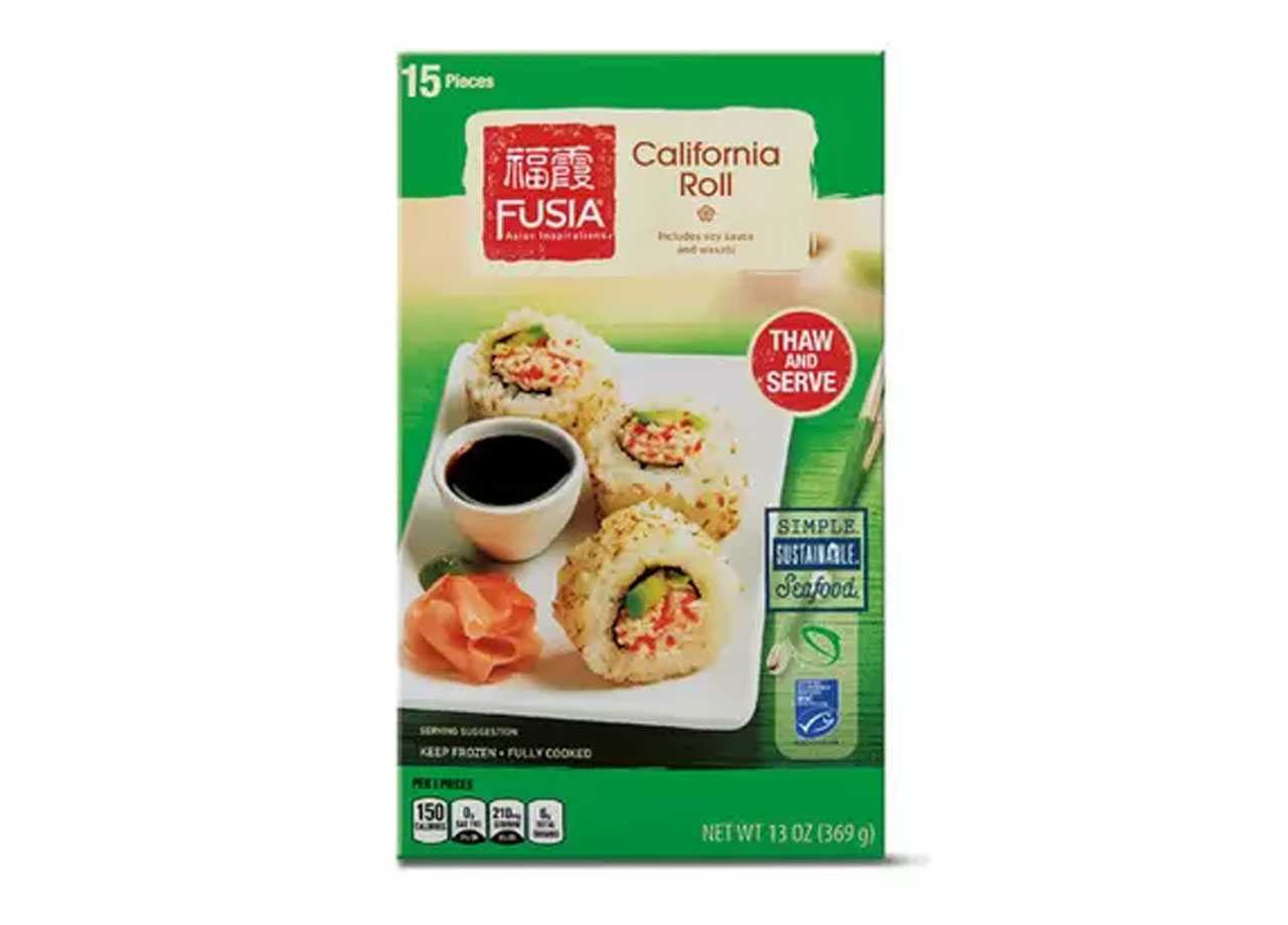 aldi fusia california roll