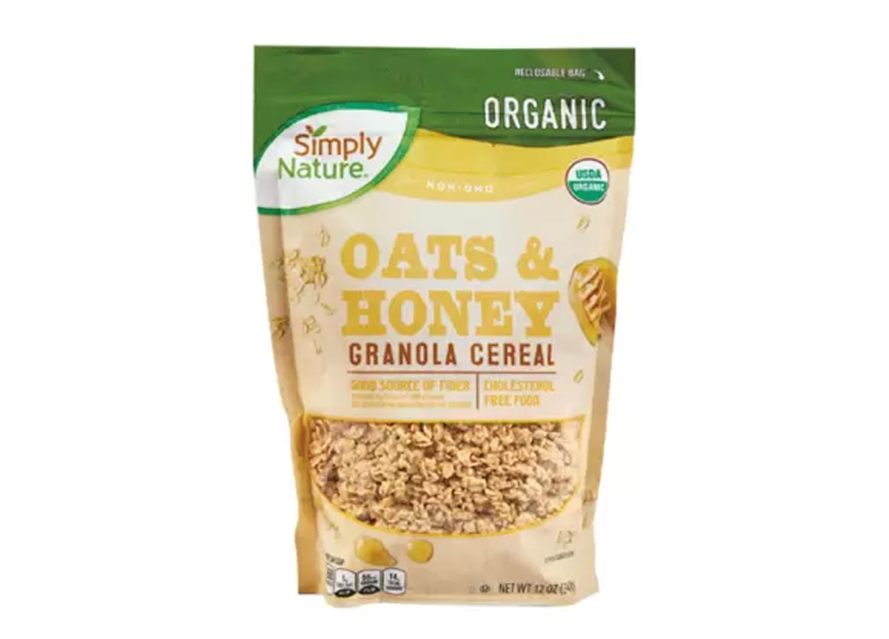 simply nature oats & honey granola