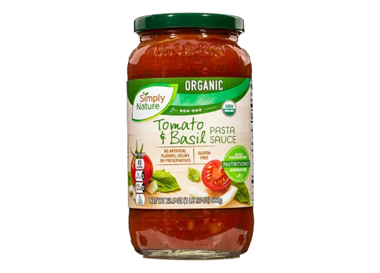 aldi simply organic tomato basil sauce